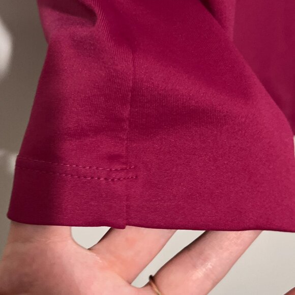 JudyP Womens Christina Sabrina Microfiber Top XL Fuchsia Minimalist Jewel Tone - Picture 3 of 8